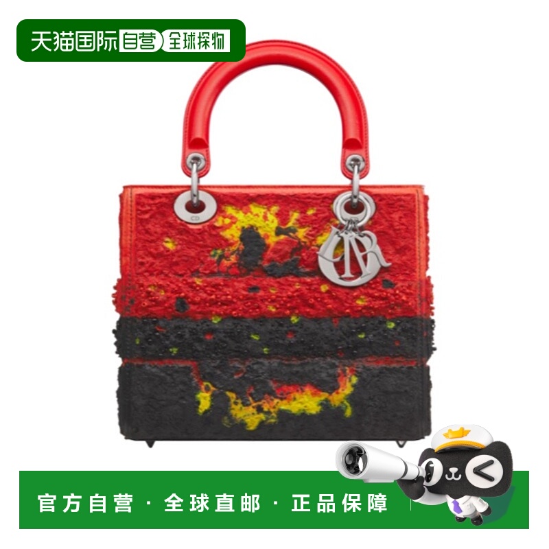 香港直邮Dior 中号Lady Dior手提包 M0565BQBAX