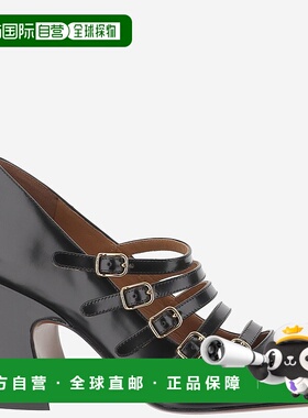 香港直邮Chloe 蔻依 女士 Janis 黑色皮质浅口鞋 CHC25A11COL