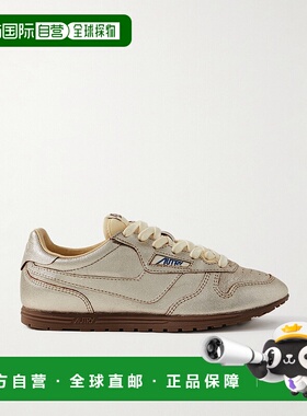 香港直邮AUTRY 女士 Windspin 金属感皮质运动鞋 WSLWTO02
