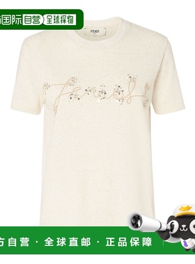 香港直邮Fendi 圆领短袖T恤 FS7254ASMH