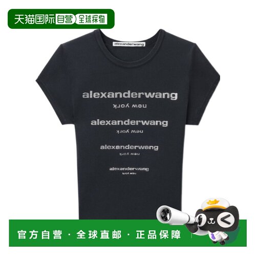 香港直邮Alexander Wang 女士 短袖T恤 crov 【付后1h可退】