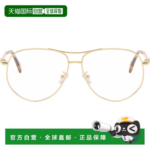 香港直邮Fendi 芬迪 女士 金色 graphy 眼镜 FE50142U59030SHINYE