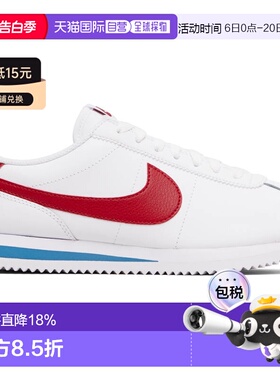 1h可退 香港直邮Nike 耐克 男士 白色 Cortez Leather 运动鞋 DM4