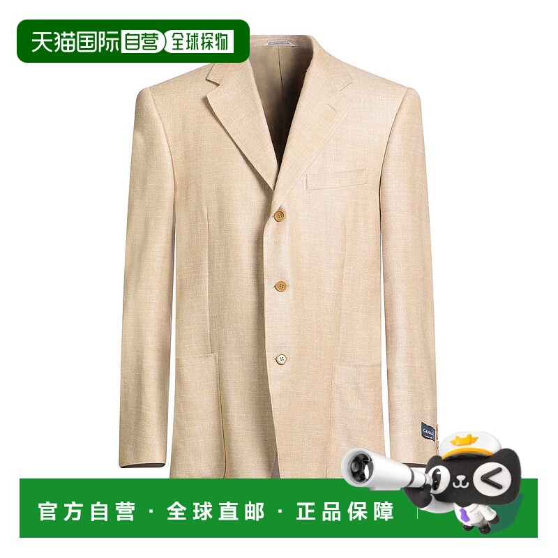 1h可退 香港直邮Canali 康钠丽 男士 西装外套 beige米色 舒适时