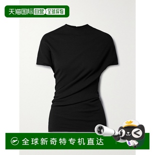 2301175 T恤 女士 舒適時尚 上衣修身 black黑色 香港直郵KHAITE