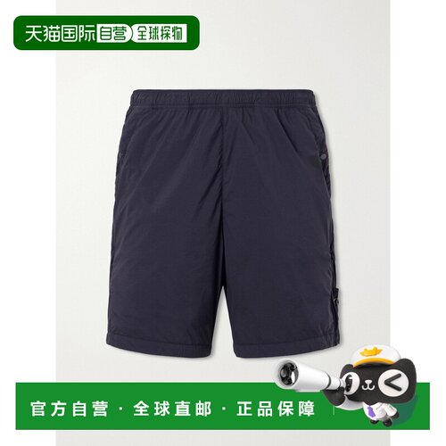 香港直邮Stone Island 石头岛 男士 Logo-Appliqued Shell 直筒件
