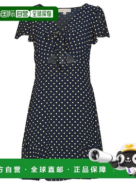 欧洲直邮MICHAEL Michael Kors  ASTOR PRNT TIE DRS 女装短款连