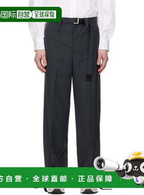 1h可退 香港直邮Sacai 男士 灰色 Suiting 长裤 2603902M