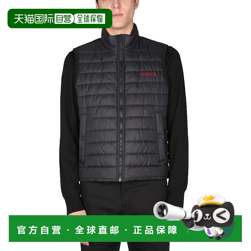 香港直邮boss 雨果 男士 连帽羽绒马甲 5047016810239121001