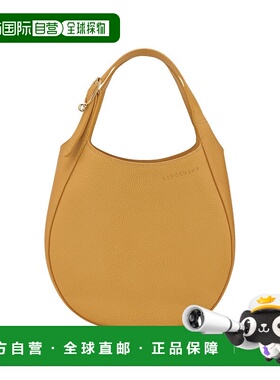 自营1h可退 欧洲直邮LONGCHAMP珑骧 女士棕黄色Le Foulonne 手提