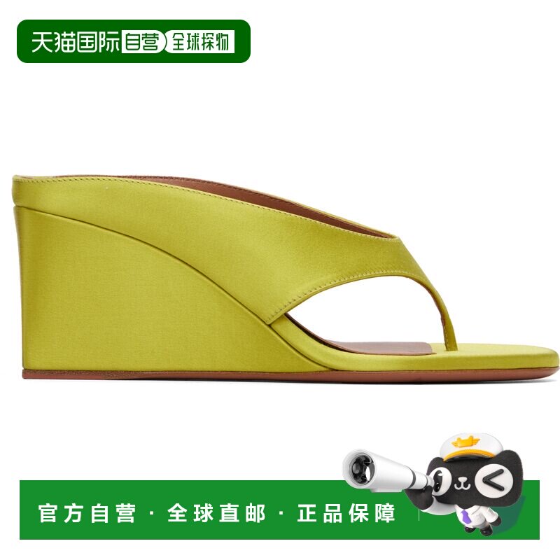 香港直邮alaia 女士 绿色 Cube Thong 凉鞋 AA3M105A024244LIME