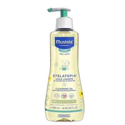 欧洲直邮Mustela/妙思乐儿童舒缓沐浴盆浴二合一沐浴油500ml正品