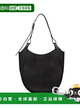 自营1h可退 欧洲直邮LONGCHAMP珑骧 女士黑色L Le Foulonne 单肩