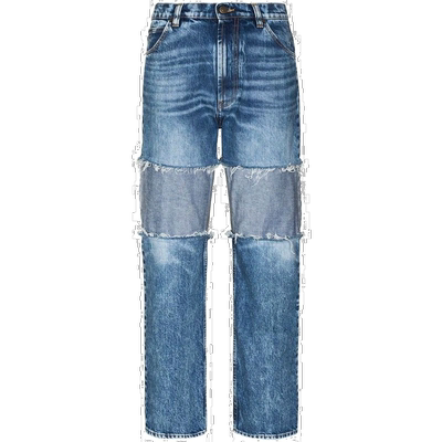 1h可退 香港直邮Maison Margiela 直筒补丁牛仔裤 S51LA0138S3074