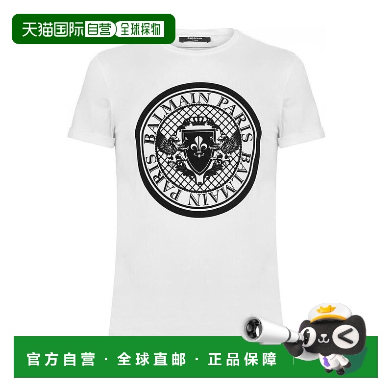 香港直邮Balmain 印花短袖圆领T桖 585006