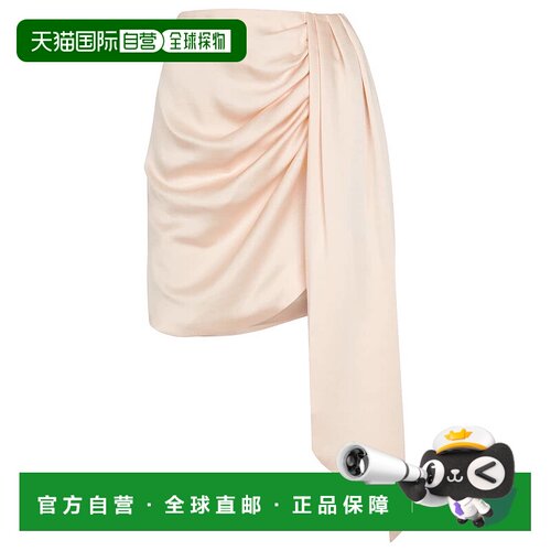 1h可退 香港直邮Simkhai 女士 Mae 缎面迷你半身裙 001397包臀裙