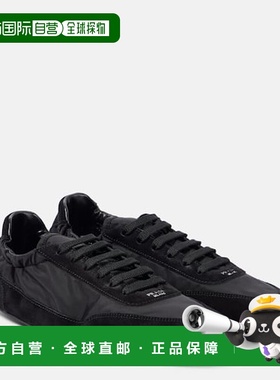 香港直邮Prada 普拉达 女士 Collapse Re-Nylon 山羊皮边运动鞋