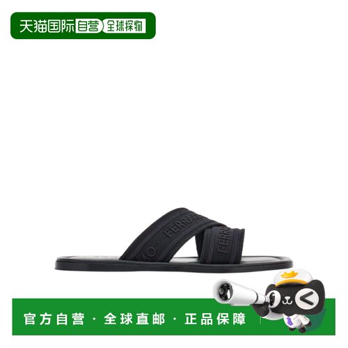 1h可退 Salvatore Ferragamo 露趾徽标拖鞋 01G833