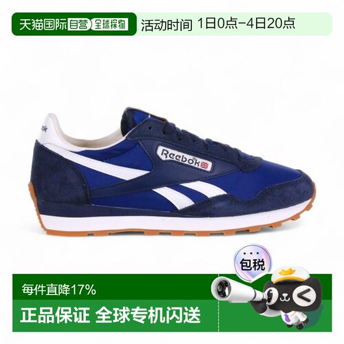 香港直邮Reebok 男士 Aztec II 藏青色/钴蓝色/白色运动鞋 100231