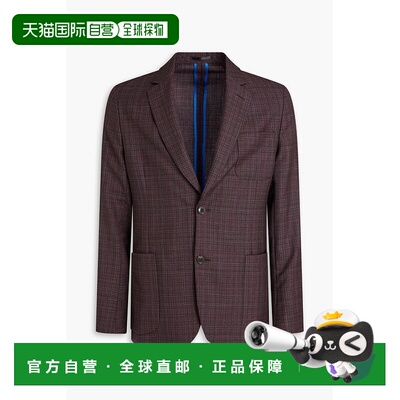 香港直邮Paul Smith 保罗 史密斯 男士 格纹羊毛西装外套 M1R2321