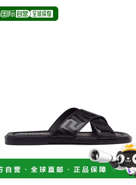 香港直邮Versace 徽标拖鞋 10057701A04030