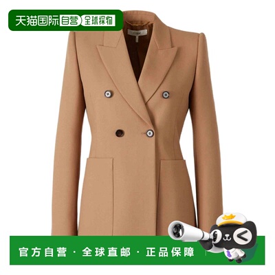 香港直邮CHLOÉ 女士西服 CH26SVE74164205 SS2026 棕色 翻领夹克
