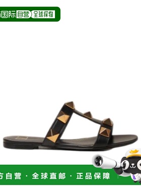 【99新未使用】香港直邮Valentino 黑色Rockstud 凉拖 VW0S0BU9ZW