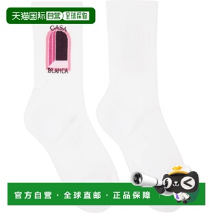 男士 中筒袜 白色 Arch ASS26ACC0 Aubergine 香港直邮Casablanca