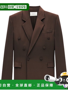 香港直邮Saint Laurent 双排扣西装外套 812441Y7I21