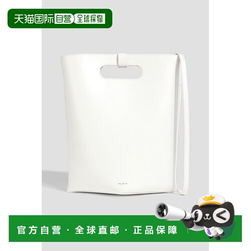 香港直邮alaia 女士 折叠皮革手提包 AA1S01630C0Y75010BLANCOPTI