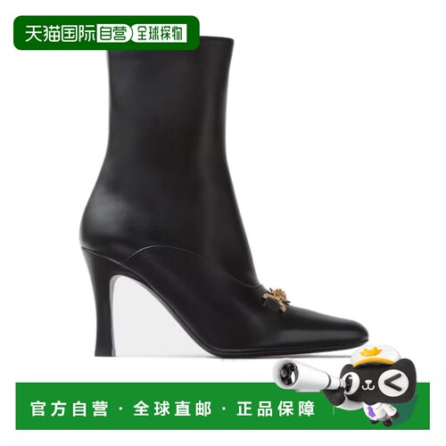 1h可退 Versace Marisa 皮革踝靴 10255081A04035