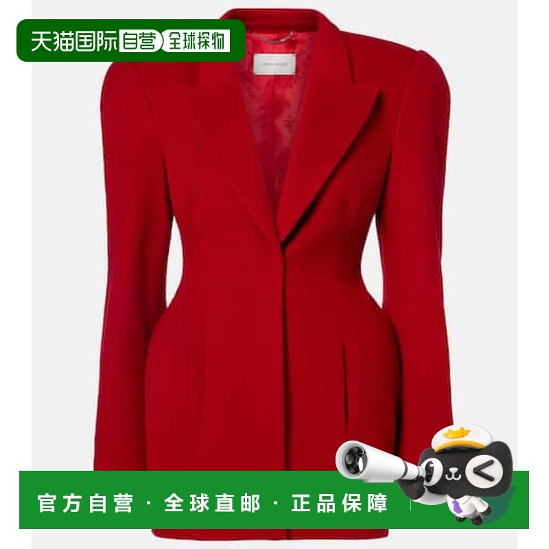 香港直邮magda butrym 女士 羊毛西装外套 red红色 舒适时尚