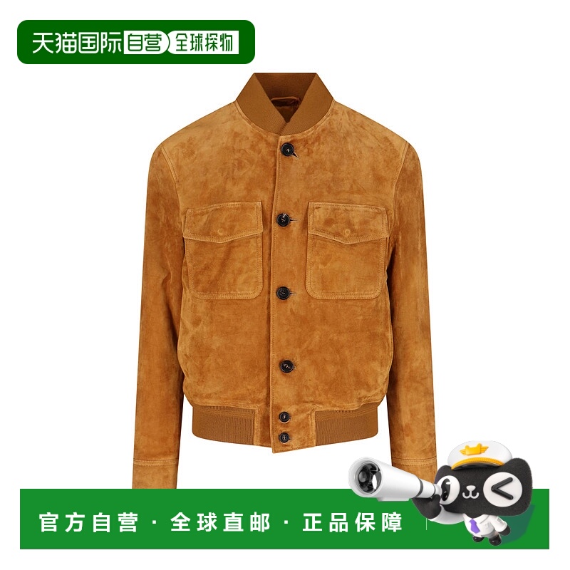 1h可退 香港直邮Loro Piana 诺悠翩雅 男士 单排扣皮夹克 FAP3432