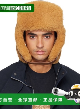 1h可退 香港直邮Acne Studios 艾克妮 男士 棕色飞行员帽 C40414