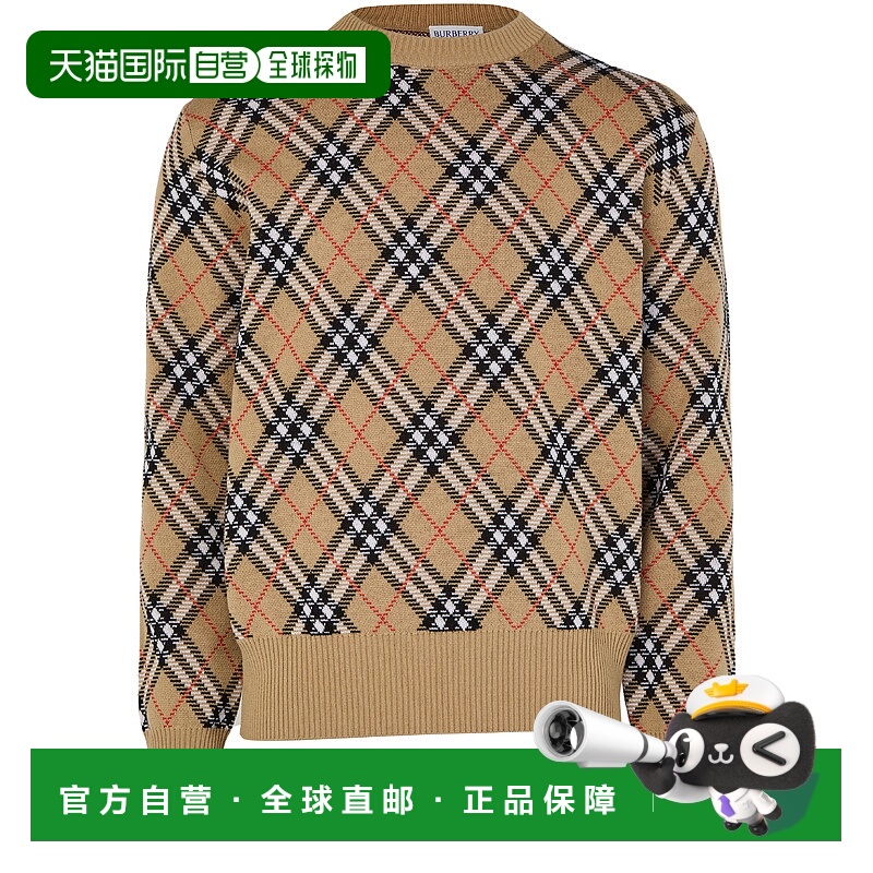 欧洲直邮BURBERRY 25秋冬  BUR2J9Z8BEI  男士长袖针织衫 毛衣