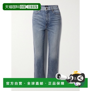 九分高腰直筒牛仔裤 1h可退 Abigail 女士 107109 香港直邮KHAITE
