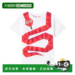 香港直邮Stella 男童 Mccartney 麦卡特尼 印花棉T 斯特拉 1h可退