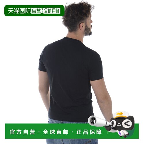 香港直邮EA7 EMPORIO ARMANI 男士T恤 3ZPT83PJM5ZBLACK