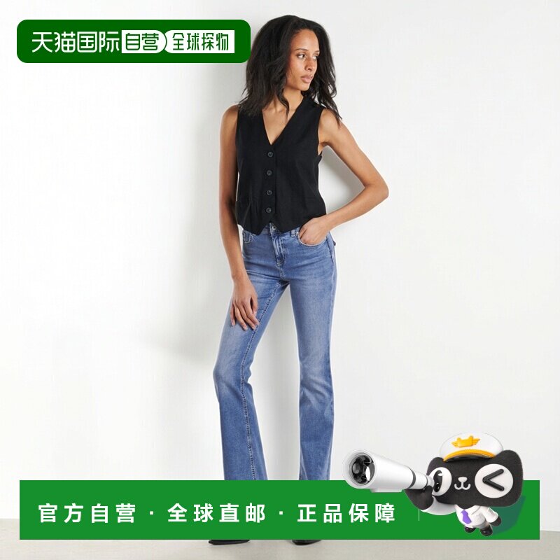 欧洲直邮Only衣服女喇叭牛仔裤蓝色ONLBLUSH MW喇叭裤