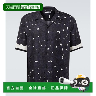 花朵真丝保龄球衬衫 男士 纪梵希 香港直邮Givenchy