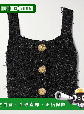 1h可退 香港直邮Balmain 巴尔曼 女士 无袖上衣 EF1AB053KB19