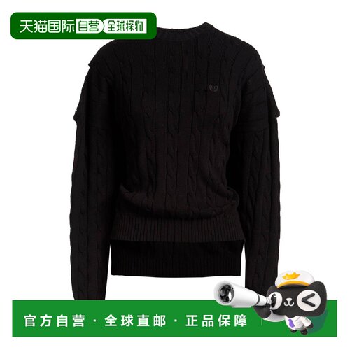 1h可退 香港直邮Balenciaga 巴黎世家 女士 毛衣 black黑色 舒适