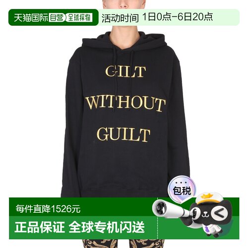 1h可退 香港直邮Moschino莫斯奇诺GILT WITHOUT GUILT女士卫衣