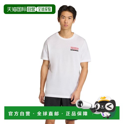 自营欧洲直邮Adidas阿迪达斯 Padel Wanted男士印花运动T恤上衣