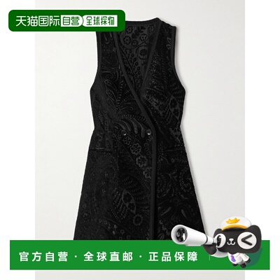 1h可退 香港直邮Etro 艾特罗 女士 双排扣天鹅绒提花背心 WRDA002