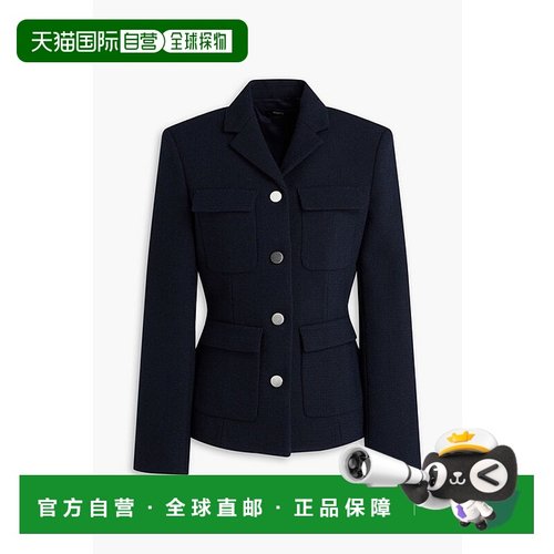 1h可退 香港直邮THEORY 希尔瑞 女士 花呢夹克 O1005105G2SNAVYMU