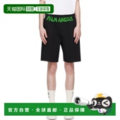 黑色印花短裤 1h可退 PMCI01 棕榈天使 男士 香港直邮Palm Angels