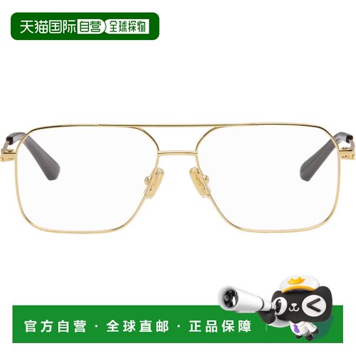 香港直邮Bottega Veneta 葆蝶家 男士 金色 Ribbon Split 眼镜 BV