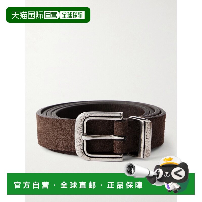 Brunello Cucinelli 布内罗 古奇拉利 男士 3cm 绒面革皮带 MAUGP