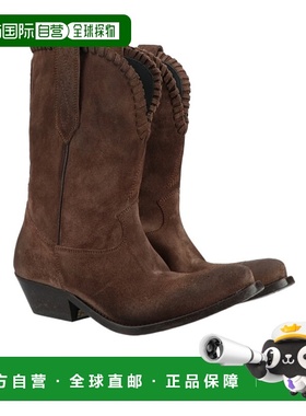 香港直邮Golden Goose Deluxe Brand 粗跟短筒靴 GWF00790.F00631